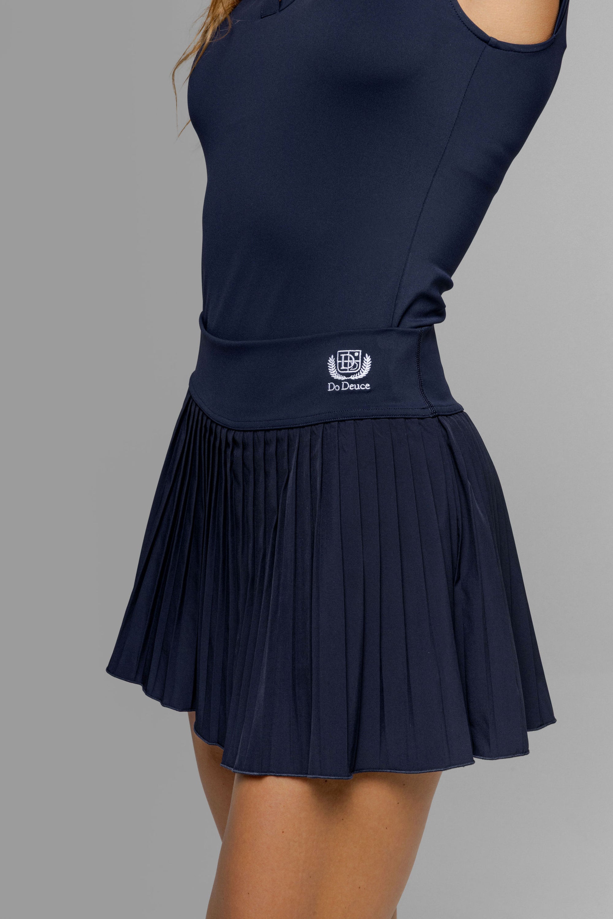 Nicole Navy Pleated Tennis Skirt
