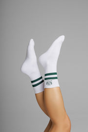 White Striped Socks