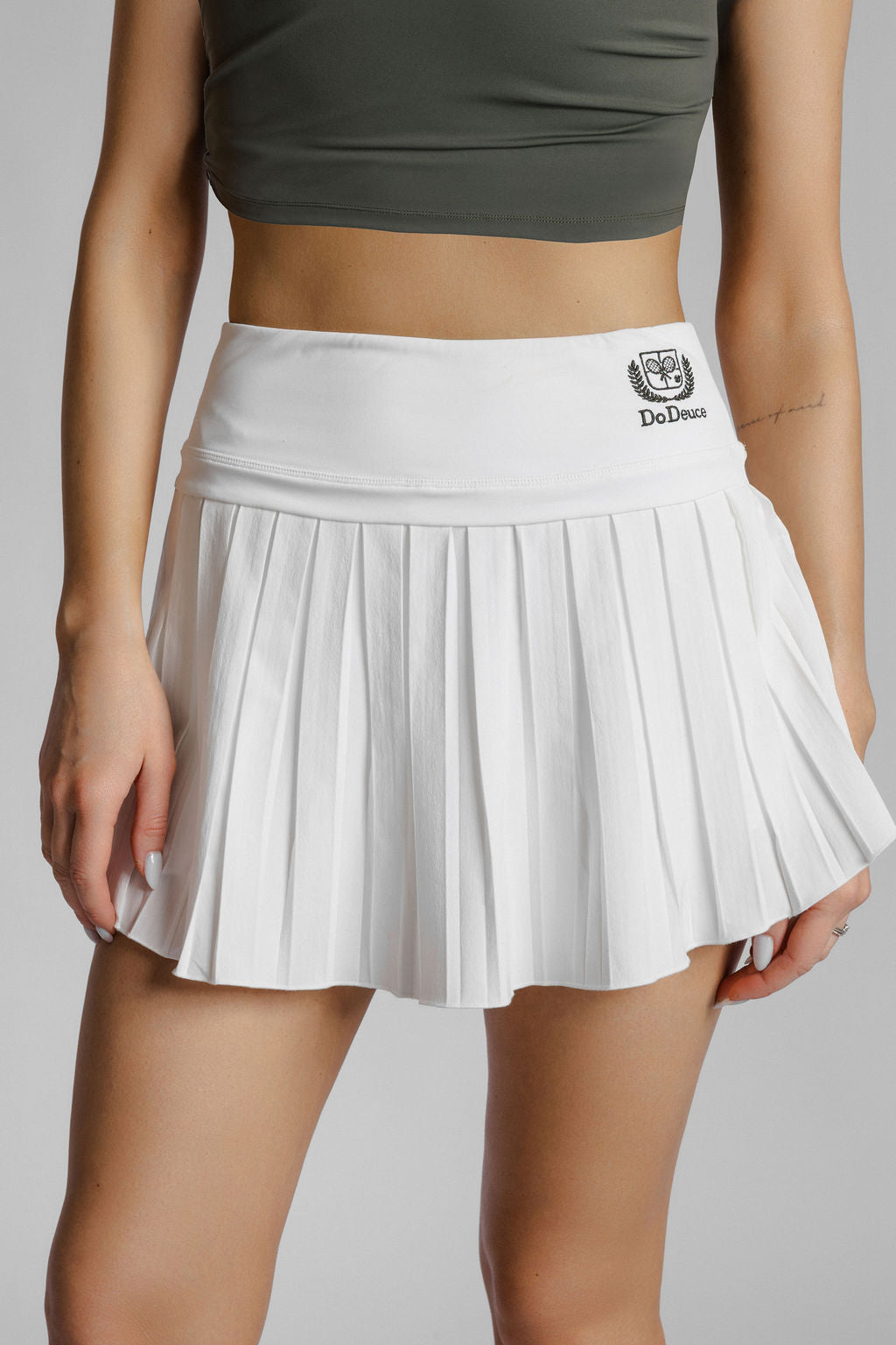 Tennis Mini Skirt in White