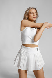 Tennis Mini Skirt in White