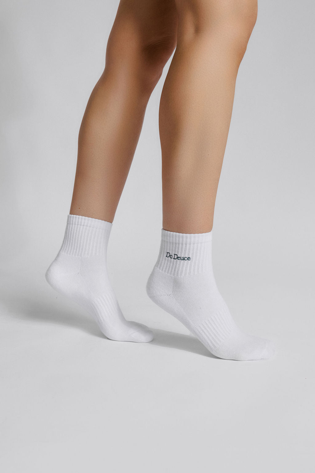 Short white socks